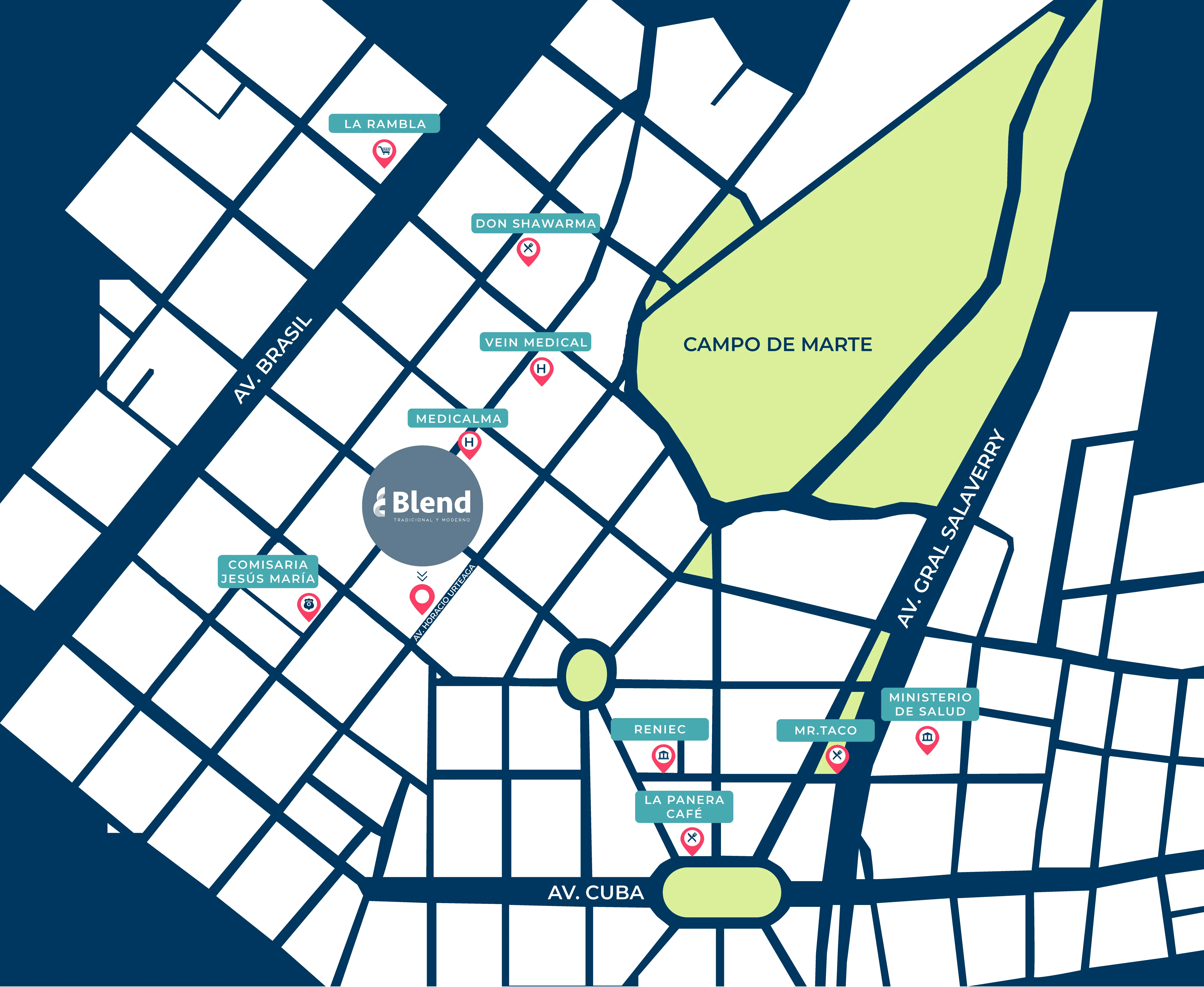 Plano de ubicación Blend
