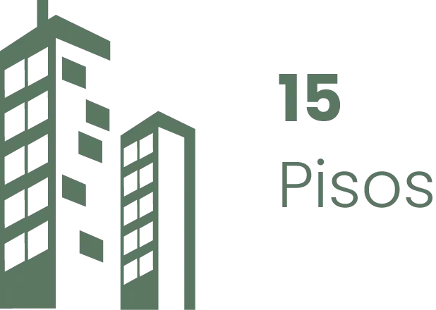 15 pisos
