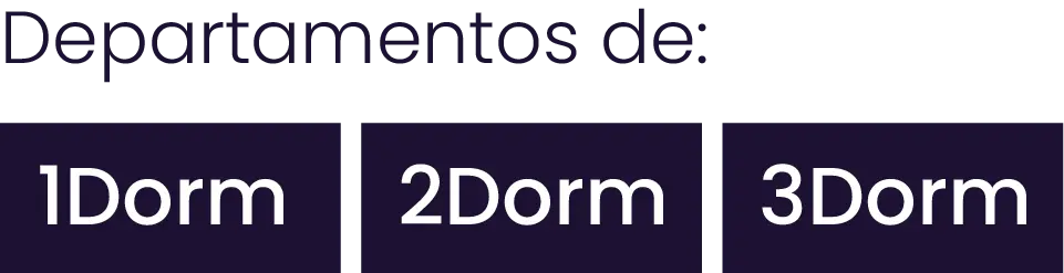 Departamentos de 1, 2 y 3 dormitorios