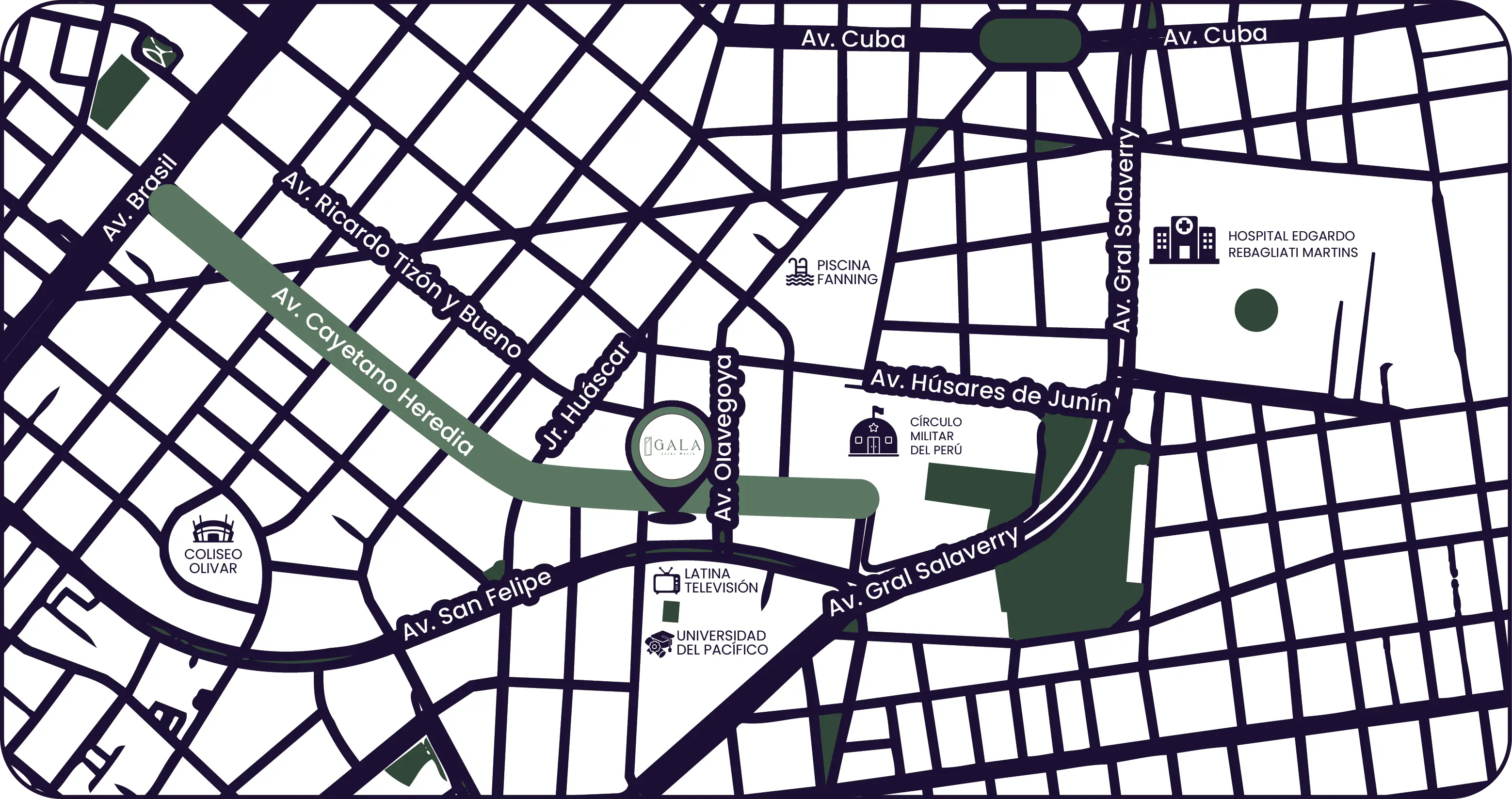 Ubicación del proyecto Gala
